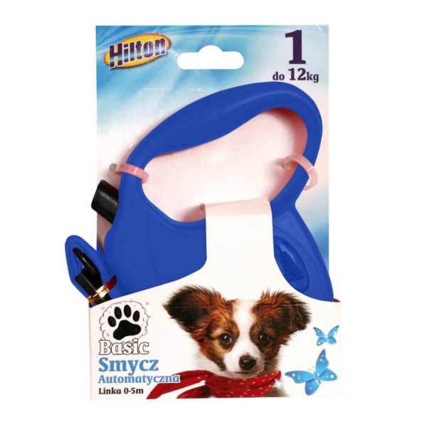 152-409899-25_Hilton_Basic_smycz_automatyczna_niebieska_dla_psa