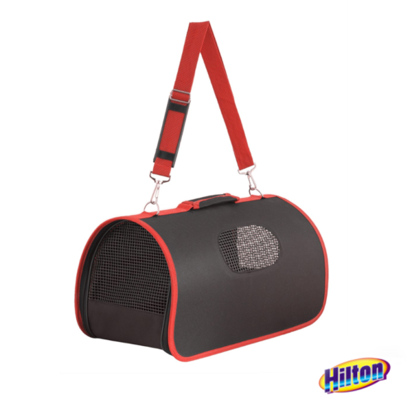 Hilton_torba_transportowa_czerwone_pasy_dla_psa_kota